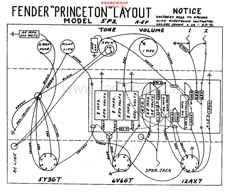 Fender_princeton_5f2_schem 电路图 维修原理图.pdf_第2页