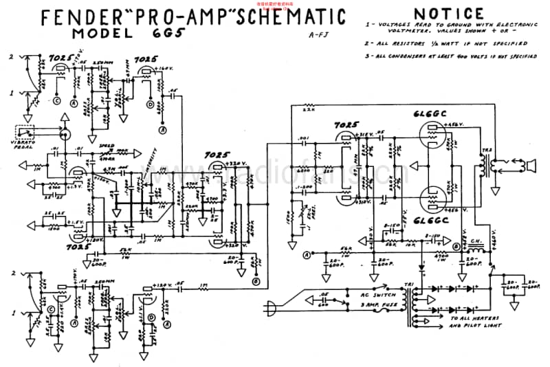 Fender_pro_6g5_schem 电路图 维修原理图.pdf_第1页