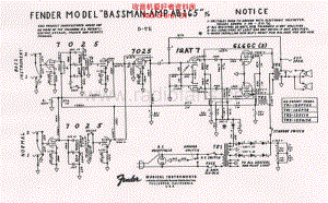 Fender_bassman_ab165_schematic 电路图 维修原理图.pdf