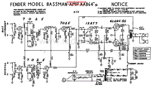 Fender_bassman_aa864_schem 电路图 维修原理图.pdf