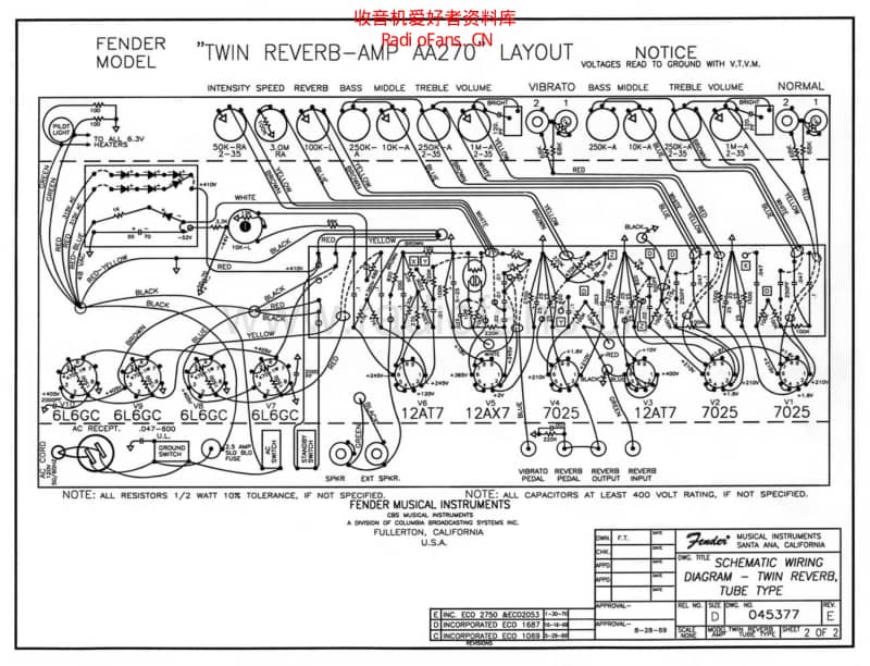 Fender_twin_reverb_aa270_schem 电路图 维修原理图.pdf_第2页