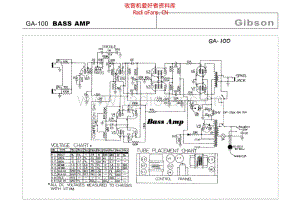Gibson_ga_100_bass_amp 电路图 维修原理图.pdf