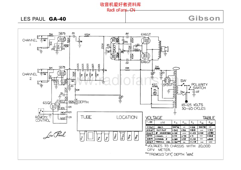 Gibson_les_paul_ga_40 电路图 维修原理图.pdf_第1页
