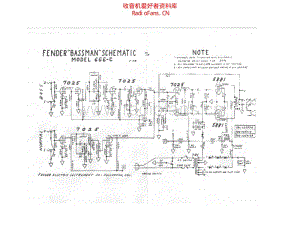 Fender_bassman_6g6c 电路图 维修原理图.pdf