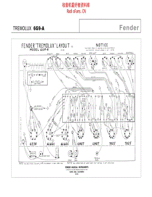 Fender_tremolux_6g9a 电路图 维修原理图.pdf
