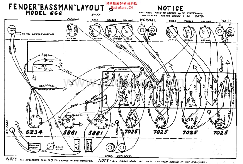 Fender_bassman_6g6_schem 电路图 维修原理图.pdf_第2页