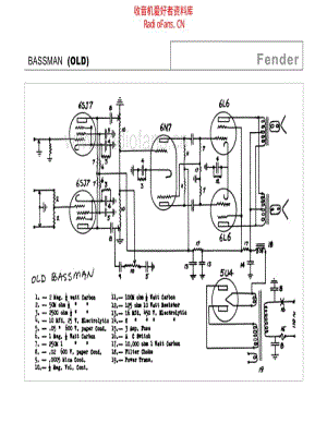 Fender_bassman_old 电路图 维修原理图.pdf