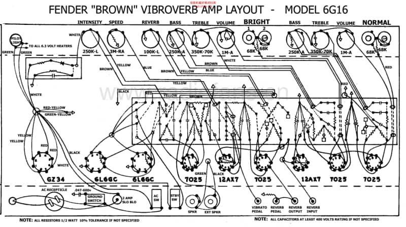 Fender_vibroverb_6g16_schem 电路图 维修原理图.pdf_第2页