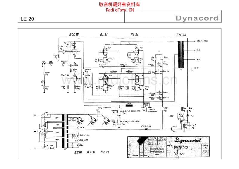 Dynacord_le_20 电路图 维修原理图.pdf_第1页