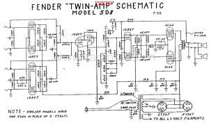 Fender_twin_5d8_schem 电路图 维修原理图.pdf