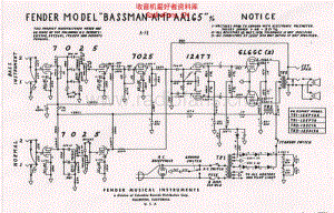 Fender_bassman_aa165_schematic 电路图 维修原理图.pdf