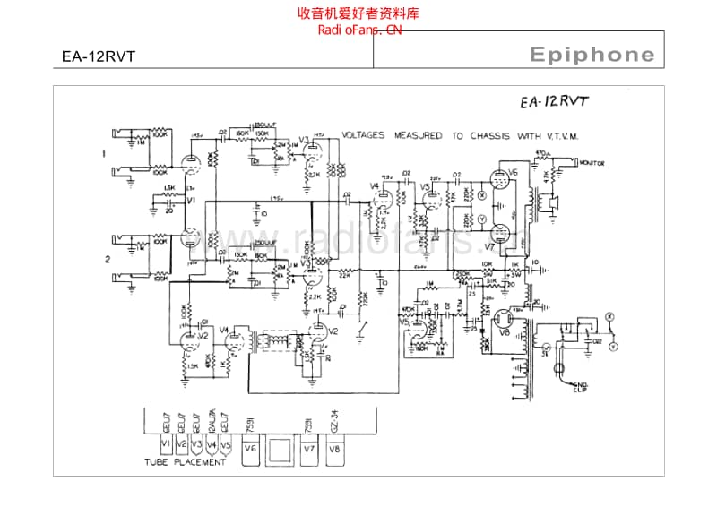 Epiphone_ea_12rvt 电路图 维修原理图.pdf_第1页