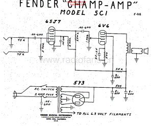 Fender_champ_5c1_schem 电路图 维修原理图.pdf