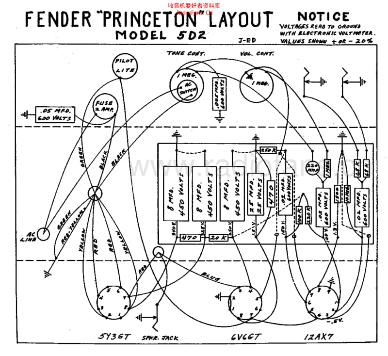 Fender_princeton_5d2_schem 电路图 维修原理图.pdf_第2页