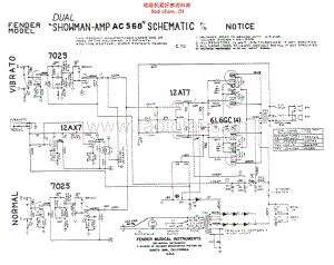 Fender_showman_ac568_schem 电路图 维修原理图.pdf