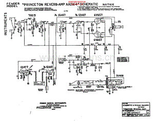 Fender_princeton_reverb_sf_aa1164 电路图 维修原理图.pdf