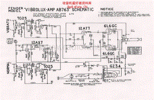 Fender_vibrolux_ab763_schematic 电路图 维修原理图.pdf