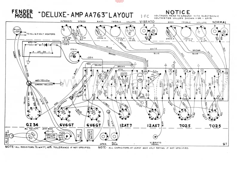 Fender_deluxe_aa763 电路图 维修原理图.pdf_第2页