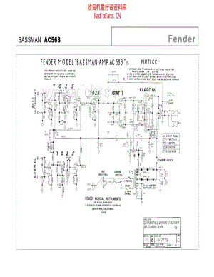 Fender_bassman_ac568 电路图 维修原理图.pdf