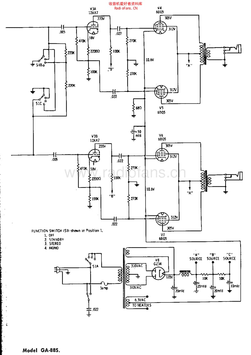 Gibson_ga88s 电路图 维修原理图.pdf_第1页