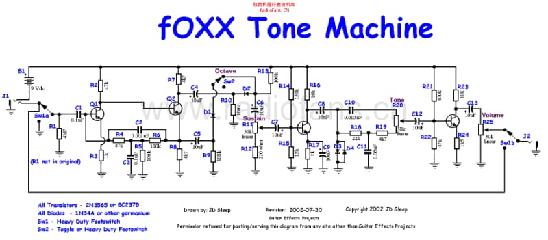 Ggg_foxx_tonemachine 电路图 维修原理图.pdf_第1页