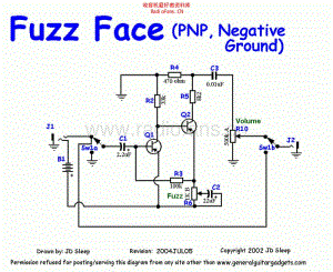 Ggg_dallas_fuzzface_pnp 电路图 维修原理图.pdf