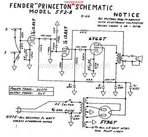 Fender_princeton_5f2a_schem 电路图 维修原理图.pdf