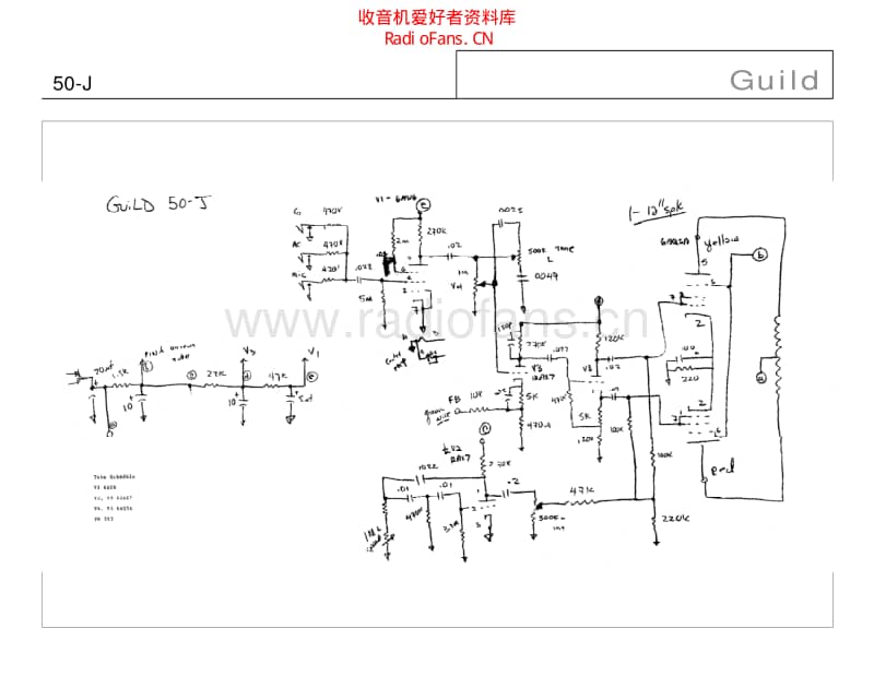 Guild_50_j 电路图 维修原理图.pdf_第1页