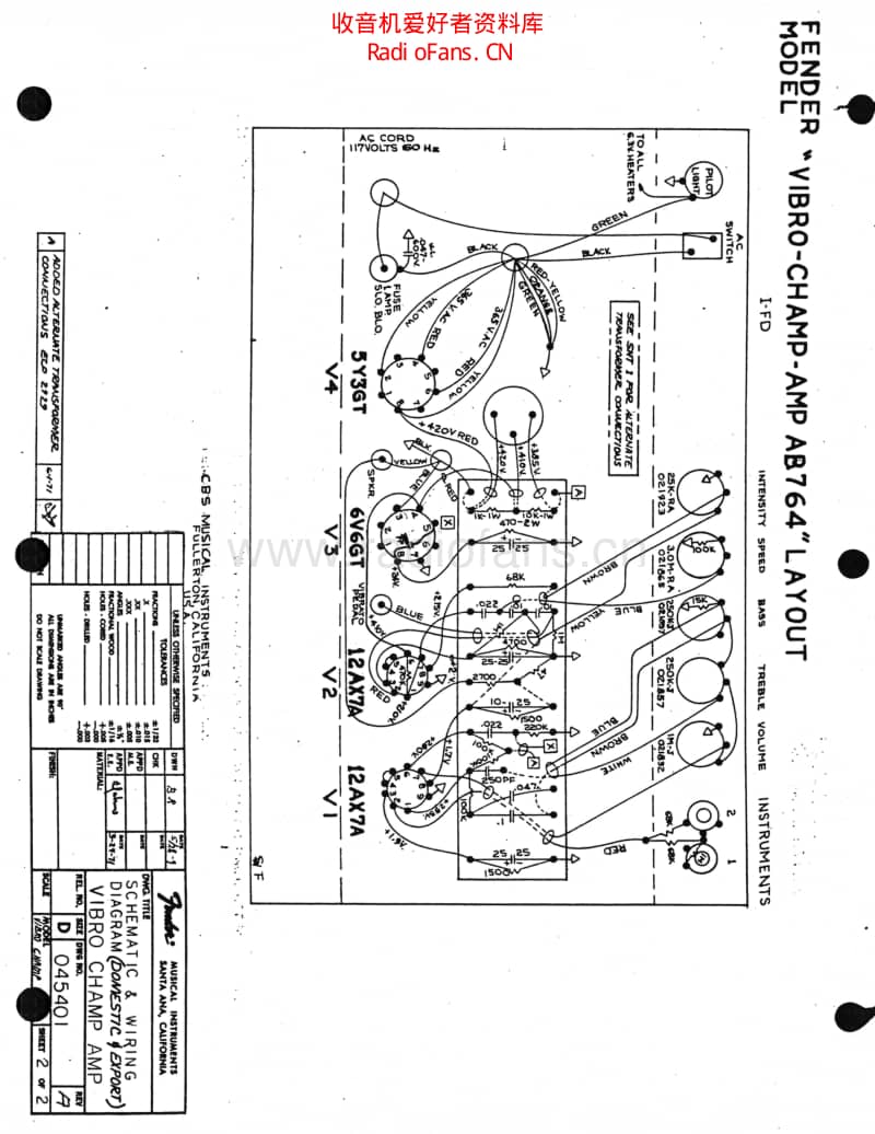 Fender_vibrochamp_ab764 电路图 维修原理图.pdf_第2页