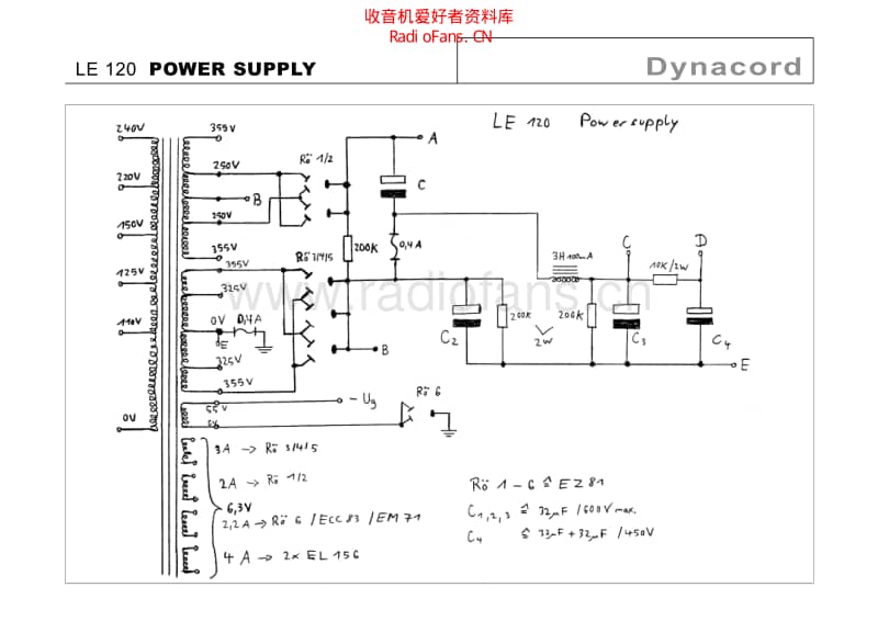 Dynacord_le_120_power_supply 电路图 维修原理图.pdf_第1页