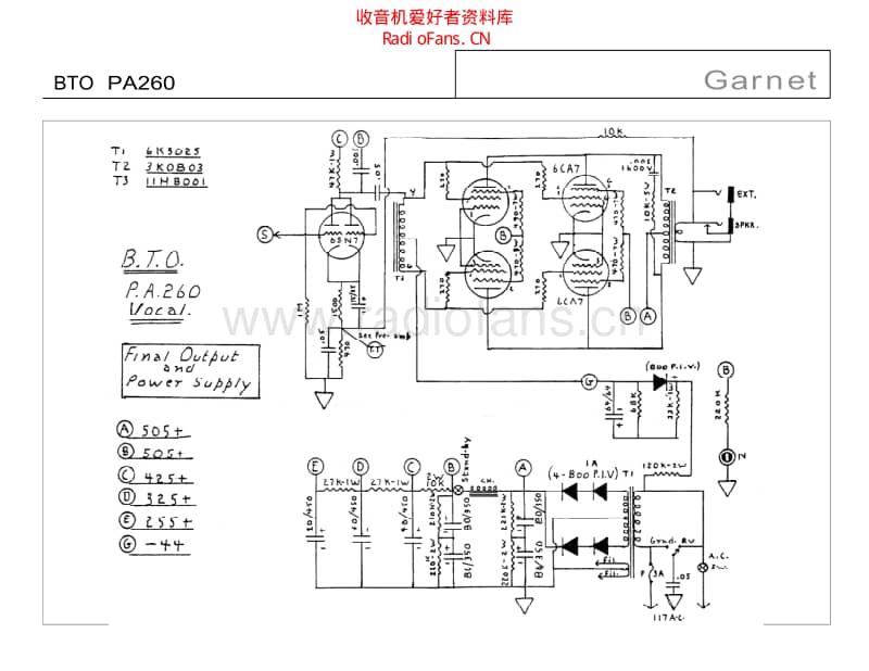 Garnet_bto_pa260 电路图 维修原理图.pdf_第1页