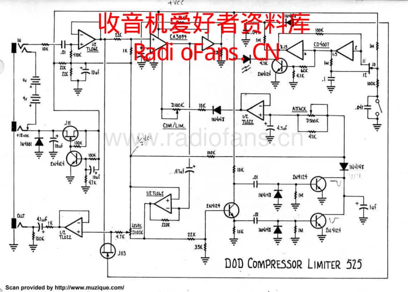 Dod525_compressor_limiter 电路图 维修原理图.pdf_第1页
