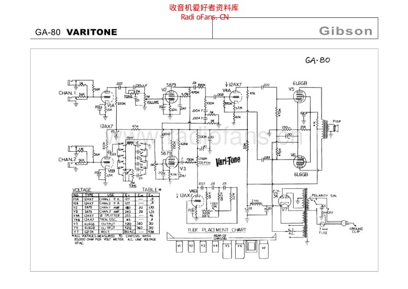 Gibson_ga_80_varitone 电路图 维修原理图.pdf_第1页