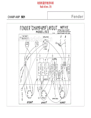 Fender_champ_5e1 电路图 维修原理图.pdf