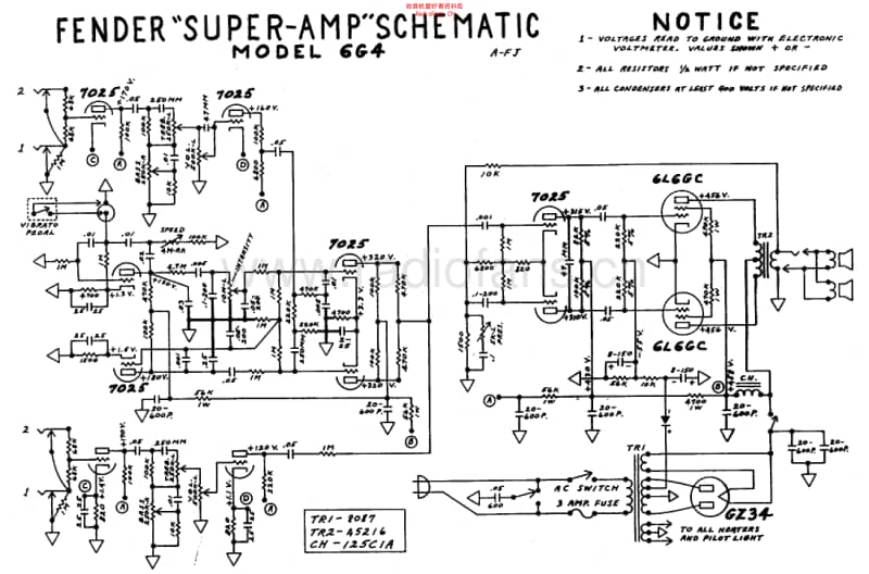 Fender_super_6g4_schem 电路图 维修原理图.pdf_第1页