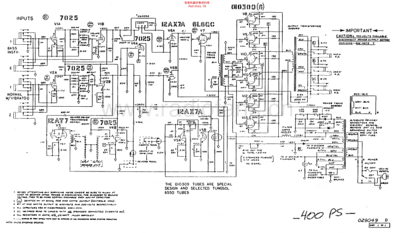 Fender_400ps 电路图 维修原理图.pdf_第1页
