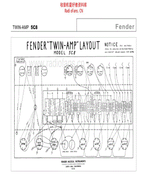 Fender_twin_5c8 电路图 维修原理图.pdf