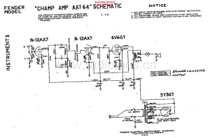 Fender_champ_aa764_schem 电路图 维修原理图.pdf