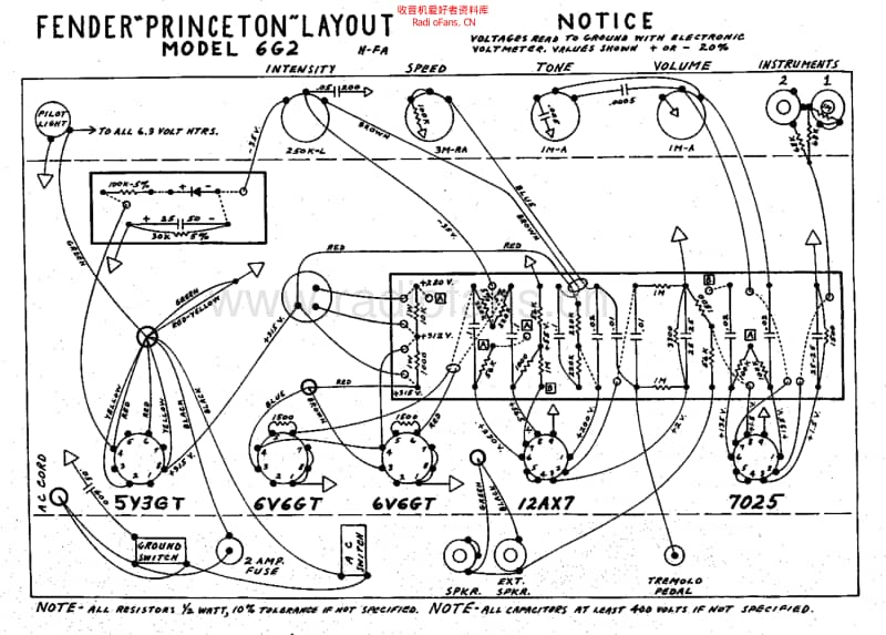 Fender_princeton_6g2_schem 电路图 维修原理图.pdf_第2页