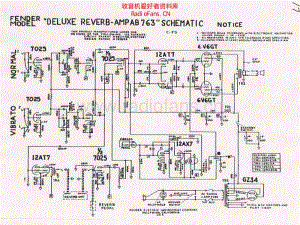 Fender_deluxe_reverb_ab763_schematic 电路图 维修原理图.pdf