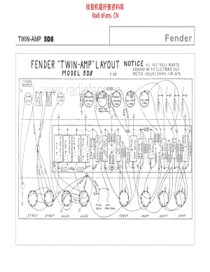 Fender_twin_5d8 电路图 维修原理图.pdf