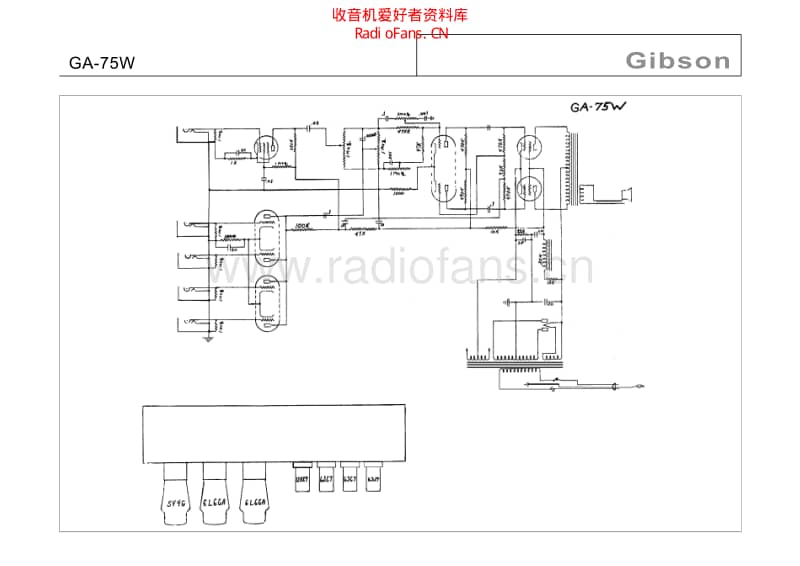 Gibson_ga_75w 电路图 维修原理图.pdf_第1页