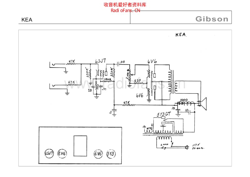 Gibson_kea 电路图 维修原理图.pdf_第1页