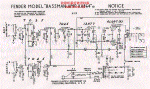 Fender_bassman_aa864_schematic 电路图 维修原理图.pdf