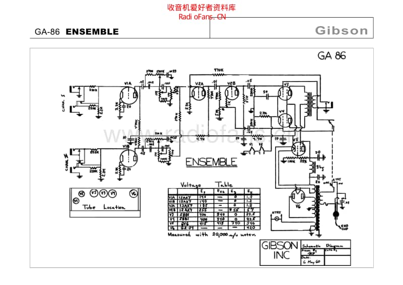 Gibson_ga_86_ensemble 电路图 维修原理图.pdf_第1页