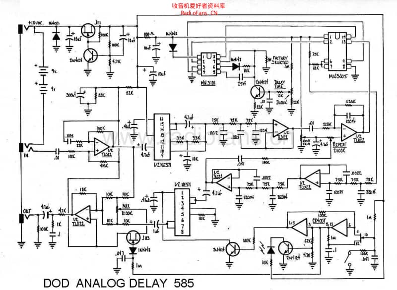 Dod585_delay_analog 电路图 维修原理图.pdf_第1页