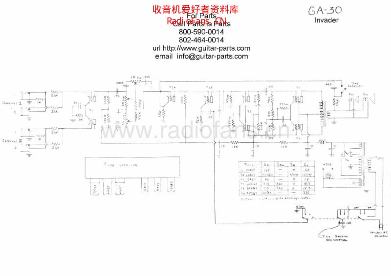 Gibson_ga30invader 电路图 维修原理图.pdf_第1页