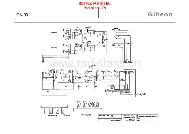 Gibson_ga_90 电路图 维修原理图.pdf_第1页