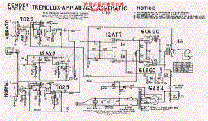 Fender_tremolux_ab763_schematic 电路图 维修原理图.pdf