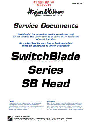 HK_Switchblade_100h_head_service_manual 电路图 维修原理图.pdf